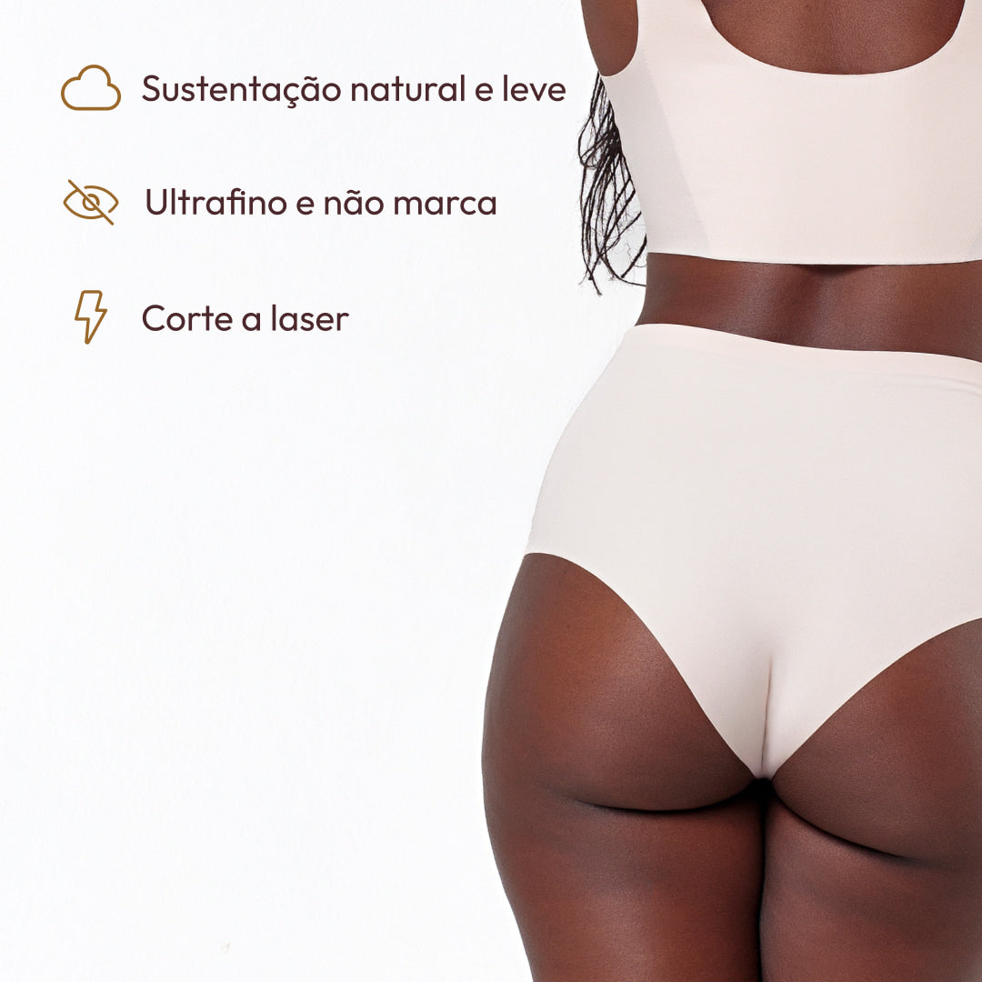 Calcinha Cós Alto Segunda Pele Skin Up | Pré-venda