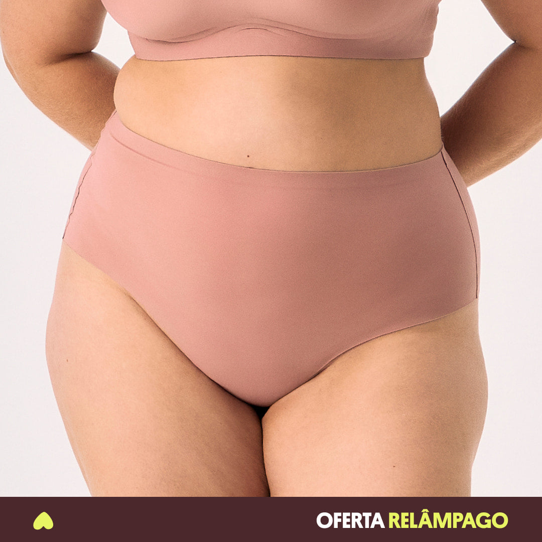 Calcinha Cós Alto Segunda Pele SkinUp