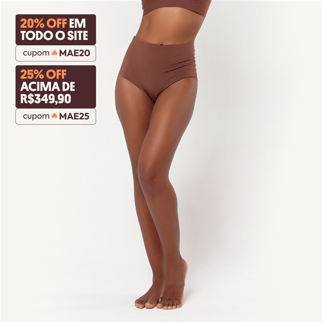Calcinha Cós Alto Segunda Pele Skin Up - Oferta SDM