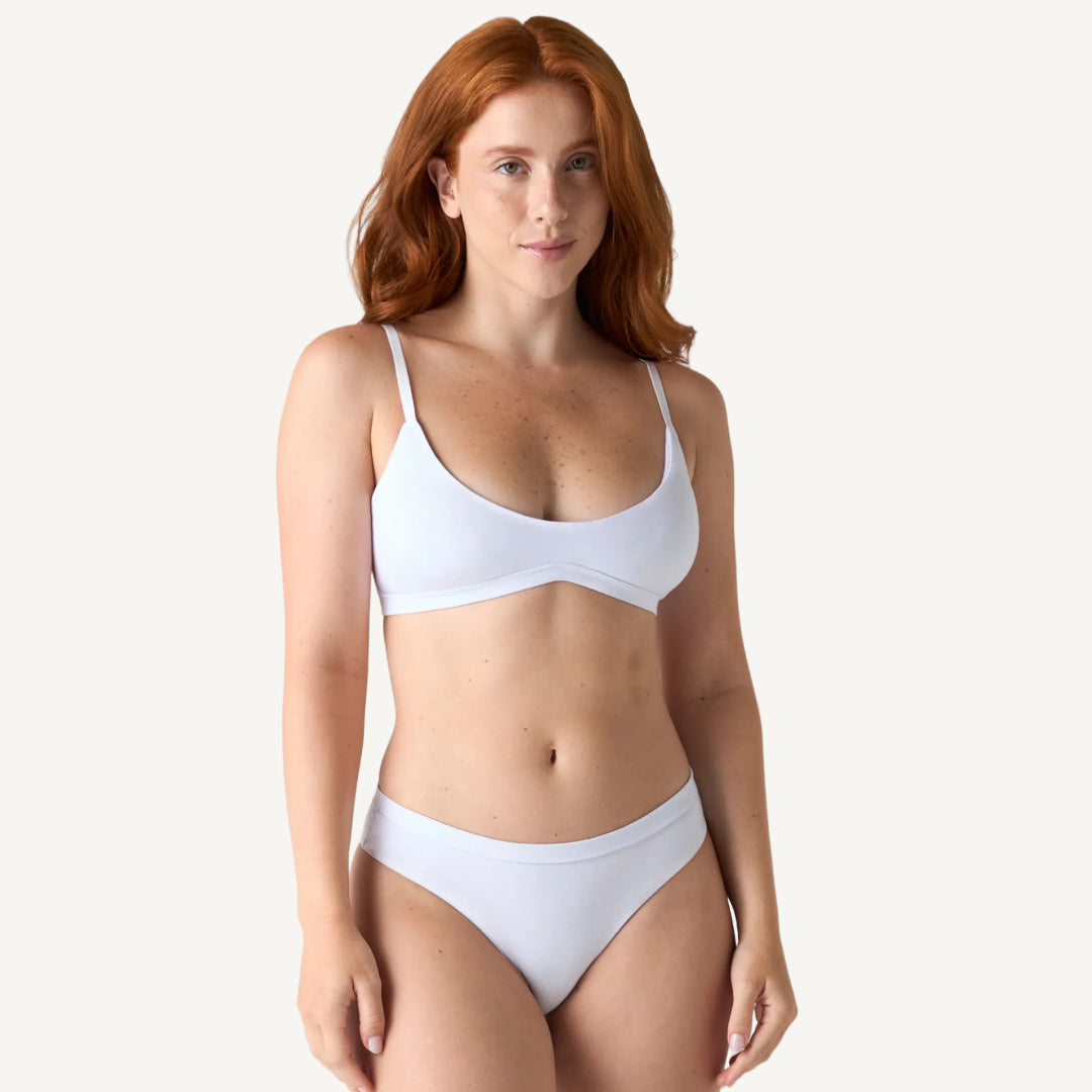 Kit Top Triangular e Calcinha Biquíni Cotton Up