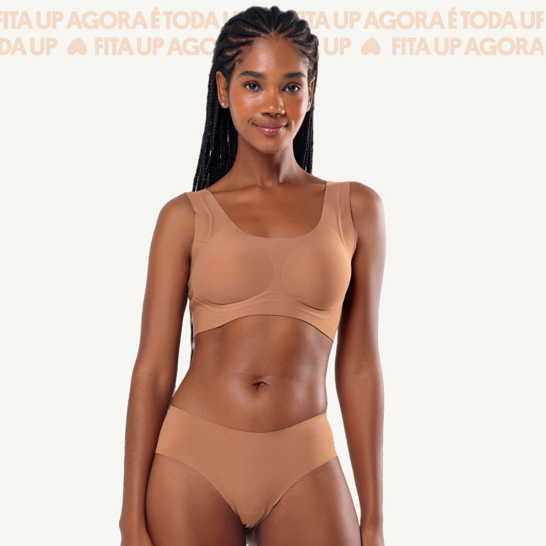 Kit Top e Calcinha Biquíni Segunda Pele Skin Up