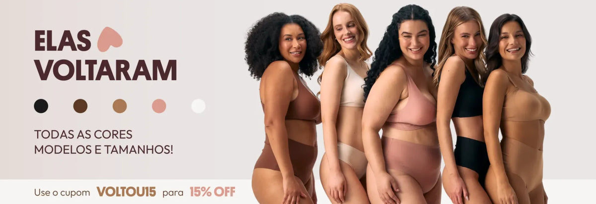 Elas voltaram! Todalovers — use o cupom VOLTOU15 para 15% OFF