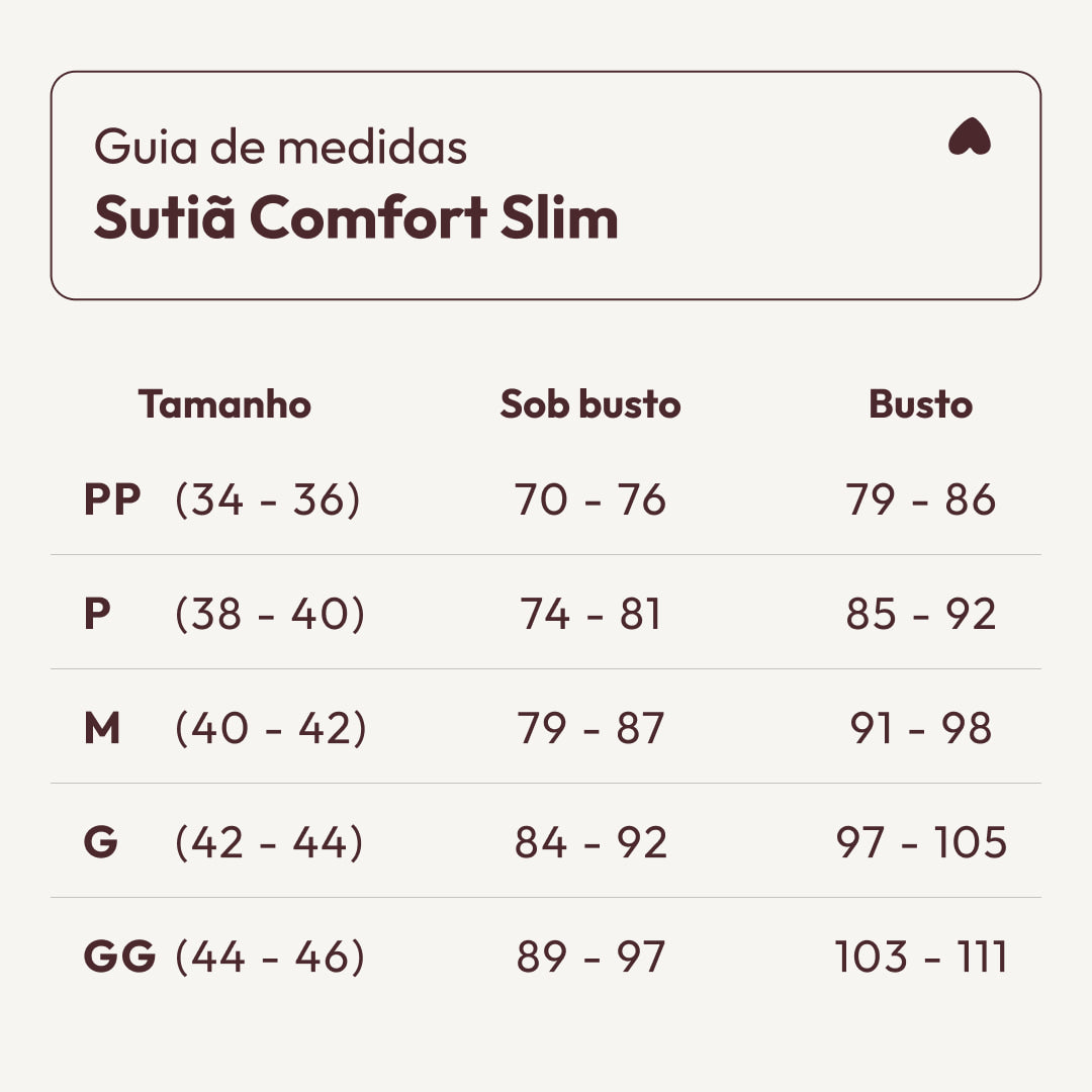 Sutiã Comfort Slim | Pré-venda