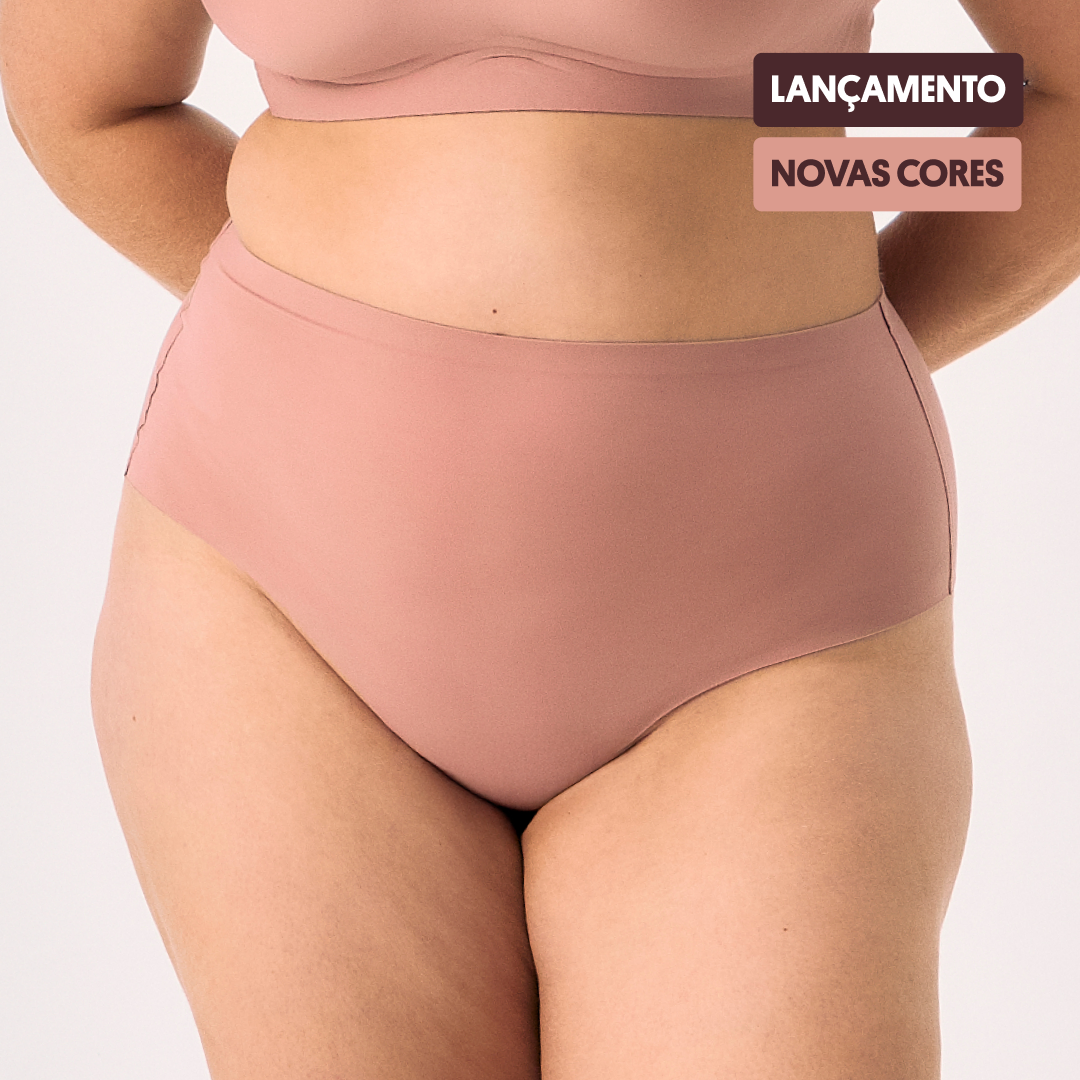 Calcinha Cós Alto Segunda Pele Skin Up | Pré-venda
