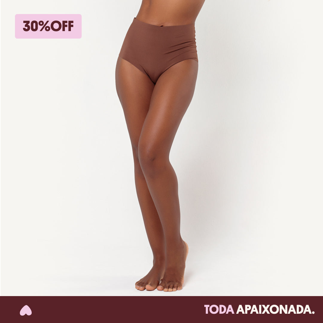 Calcinha Cós Alto Segunda Pele Skin Up - Amor