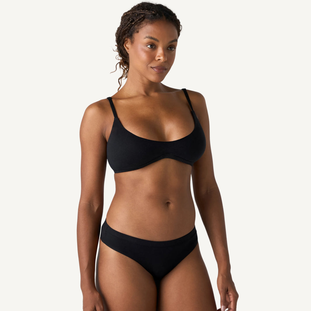 Kit Top Triangular e Calcinha Biquíni Cotton Up