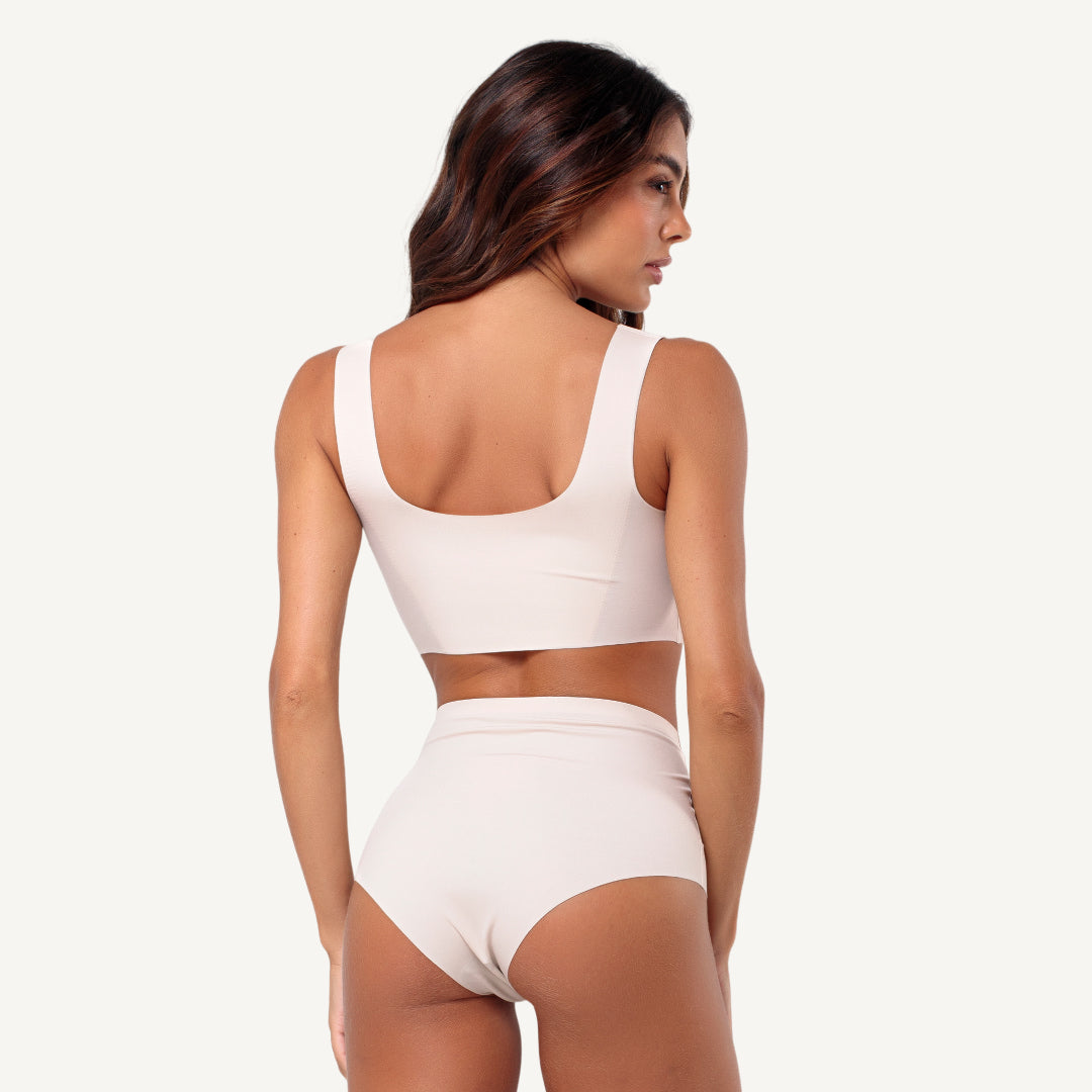 Kit Top e Calcinha Cós Alto Segunda Pele Skin Up