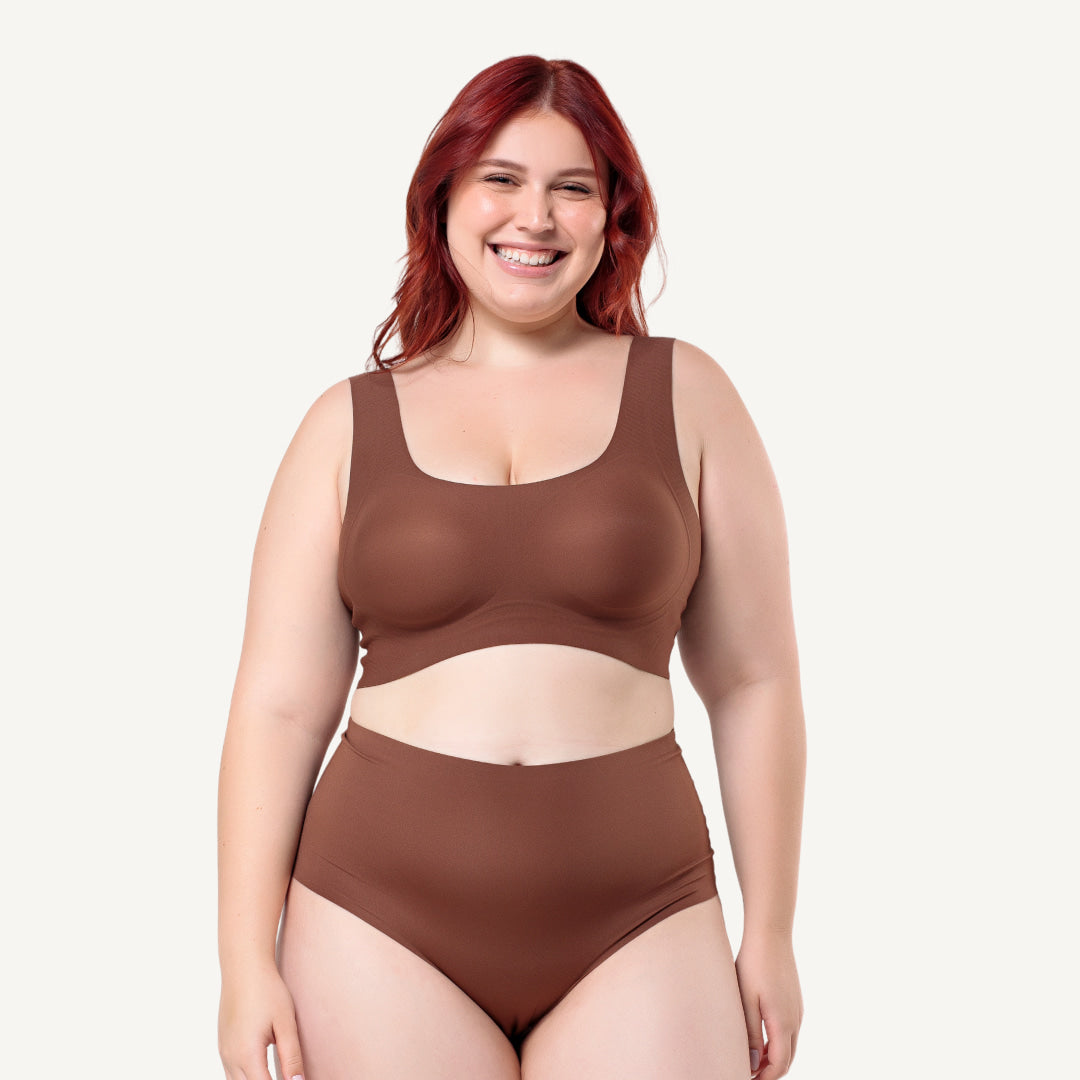 Kit Top e Calcinha Cós Alto Segunda Pele Skin Up