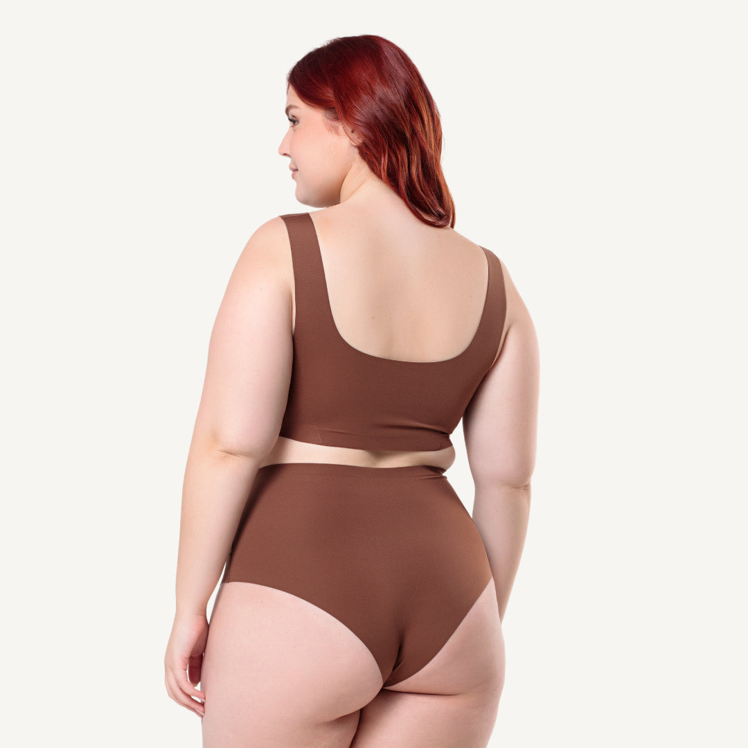 Kit Top e Calcinha Cós Alto Segunda Pele Skin Up