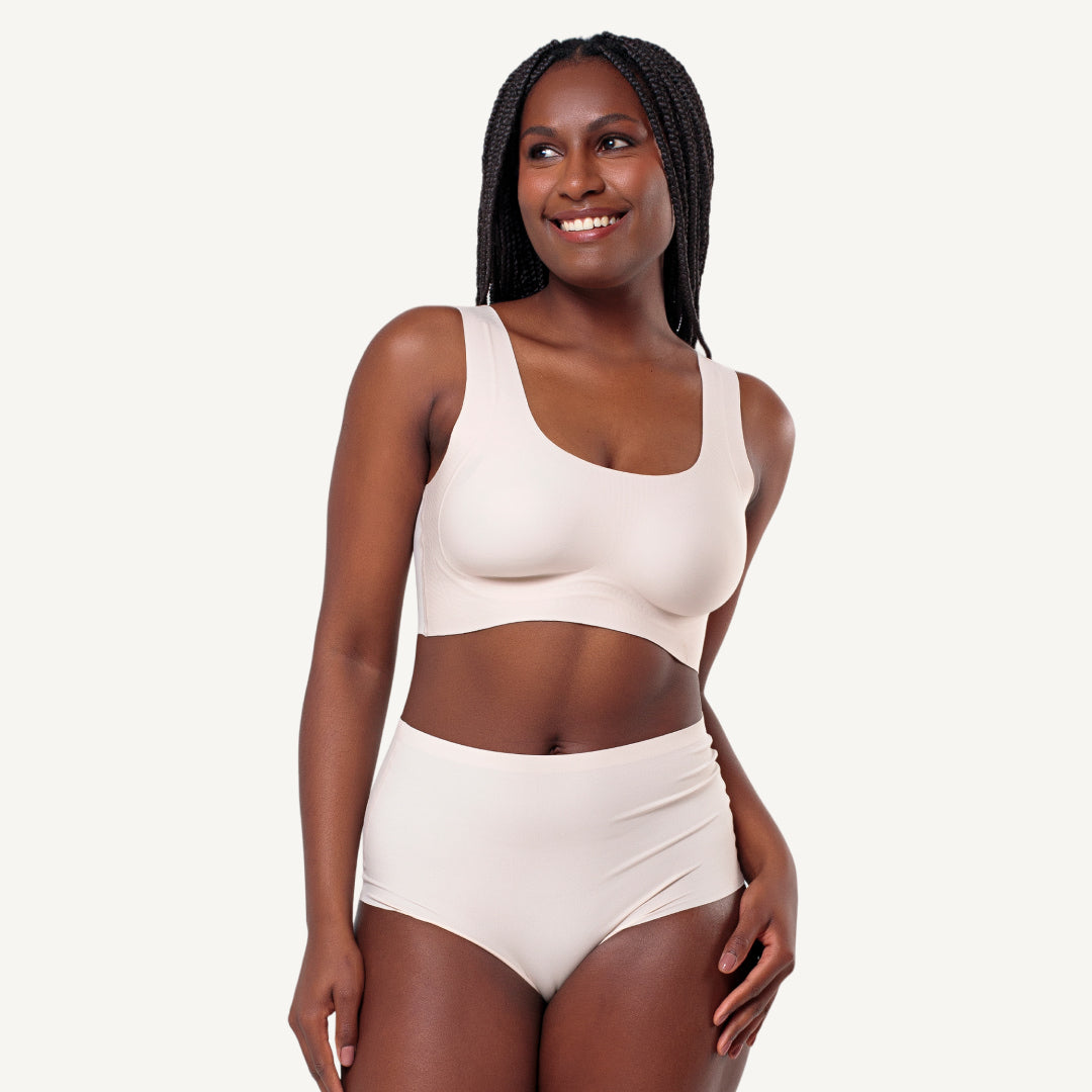 Kit Top e Calcinha Cós Alto Segunda Pele Skin Up