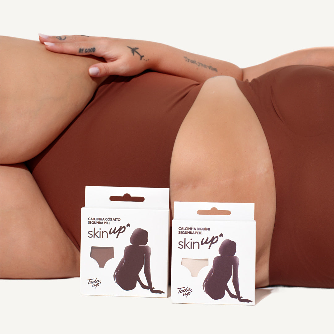 Kit Top e Calcinha Biquíni Segunda Pele Skin Up