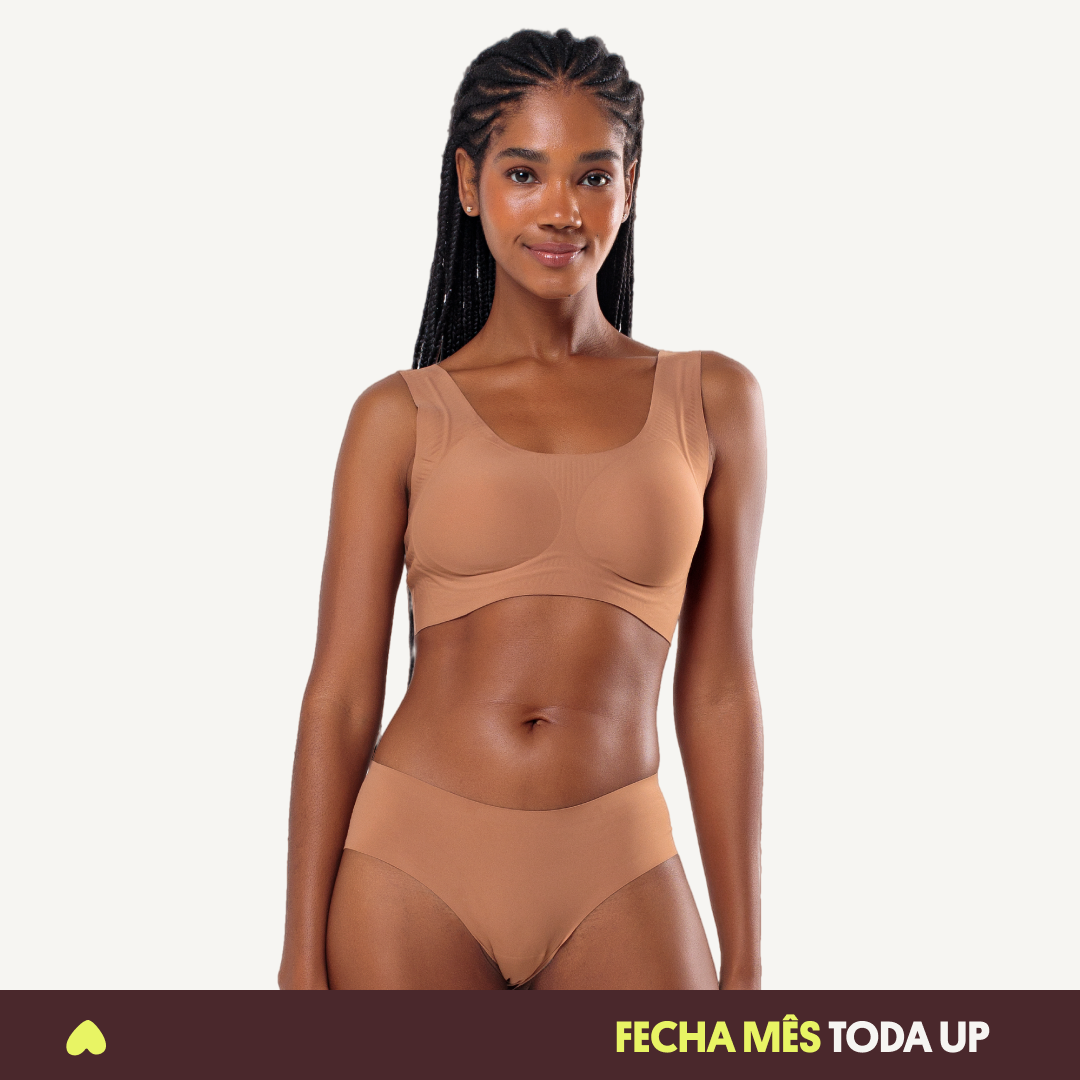 Kit Top e Calcinha Biquíni Segunda Pele Skin Up - Fecha Mês
