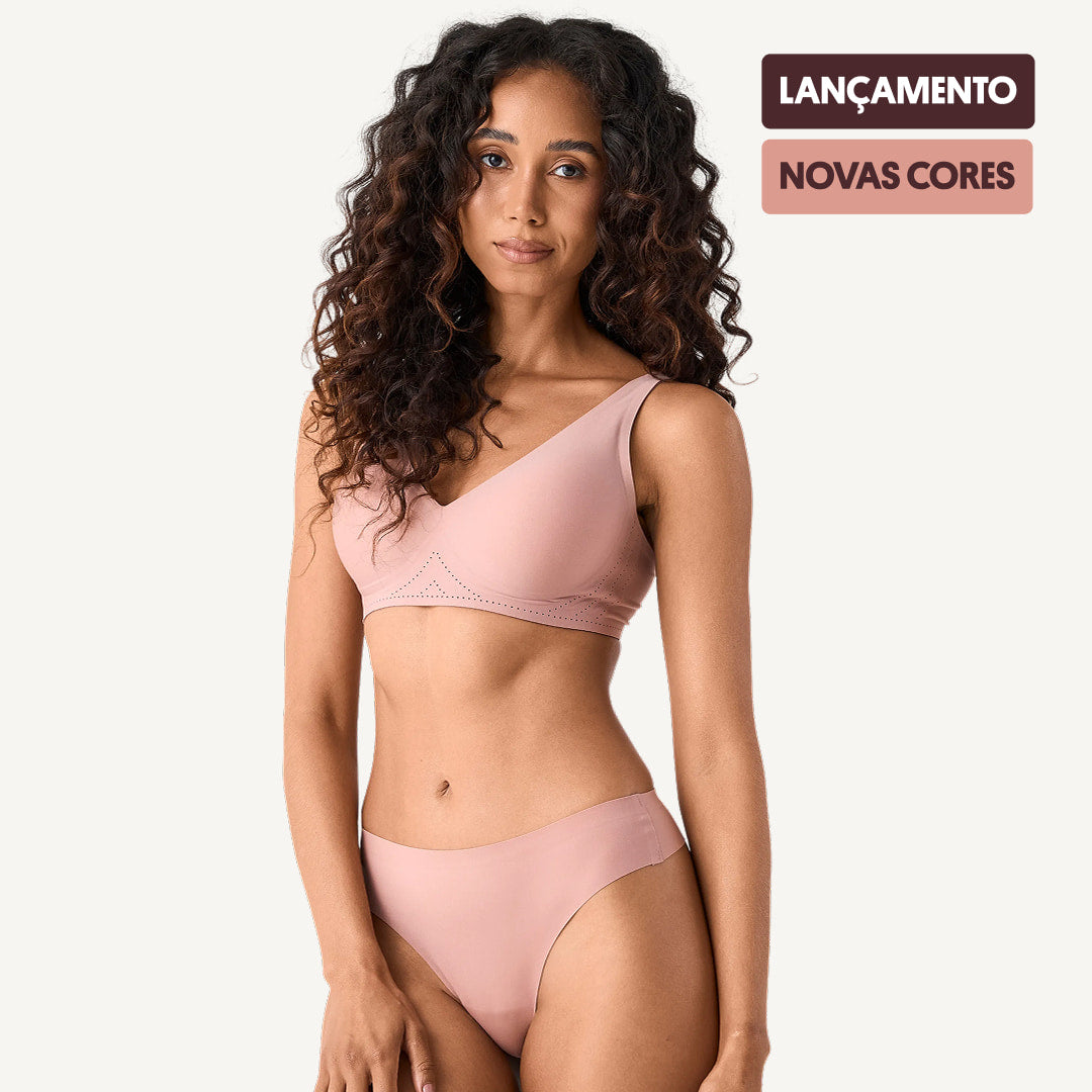 Kit Comfort Slim e Calcinha Biquíni Segunda Pele Skin Up