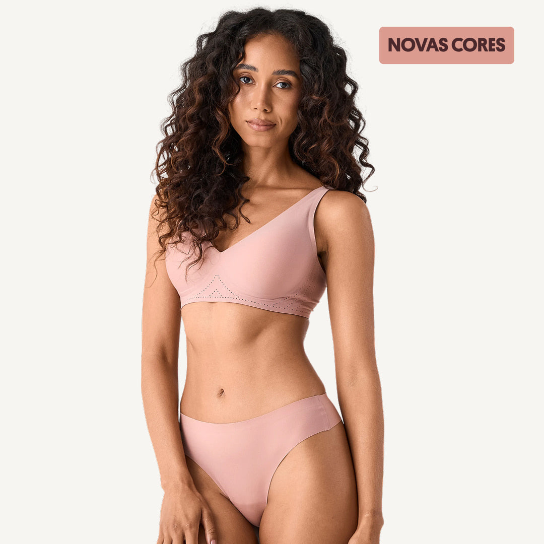 Kit Comfort Slim e Calcinha Biquíni Segunda Pele SkinUp