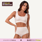 Kit Top e Calcinha Cós Alto Segunda Pele Skin Up - Aniver VIP
