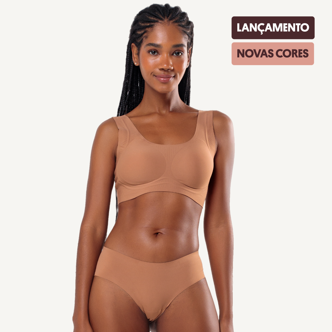 Kit Top e Calcinha Biquíni Segunda Pele Skin Up