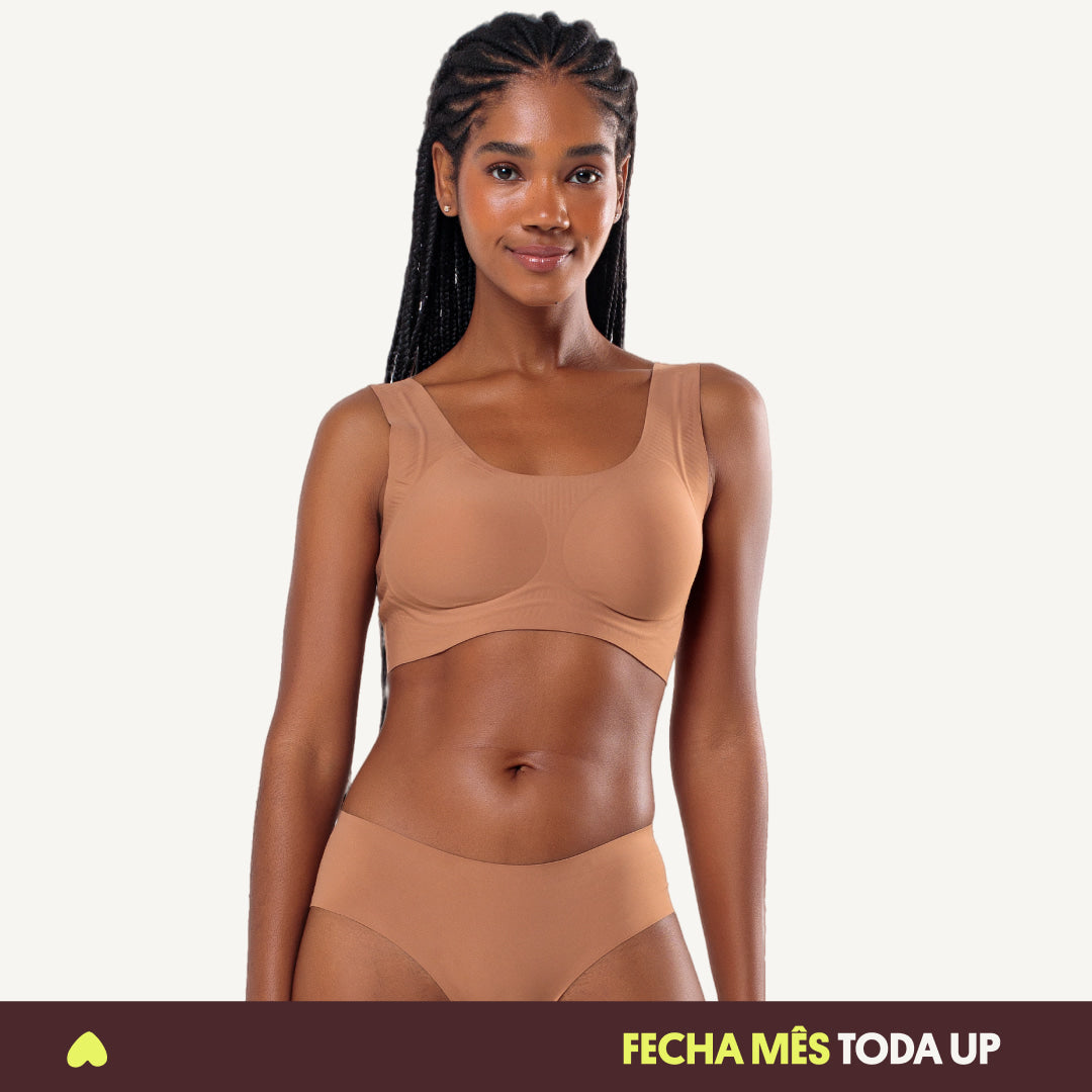 Kit Top e Calcinha Biquíni Segunda Pele Skin Up - Fecha Mês