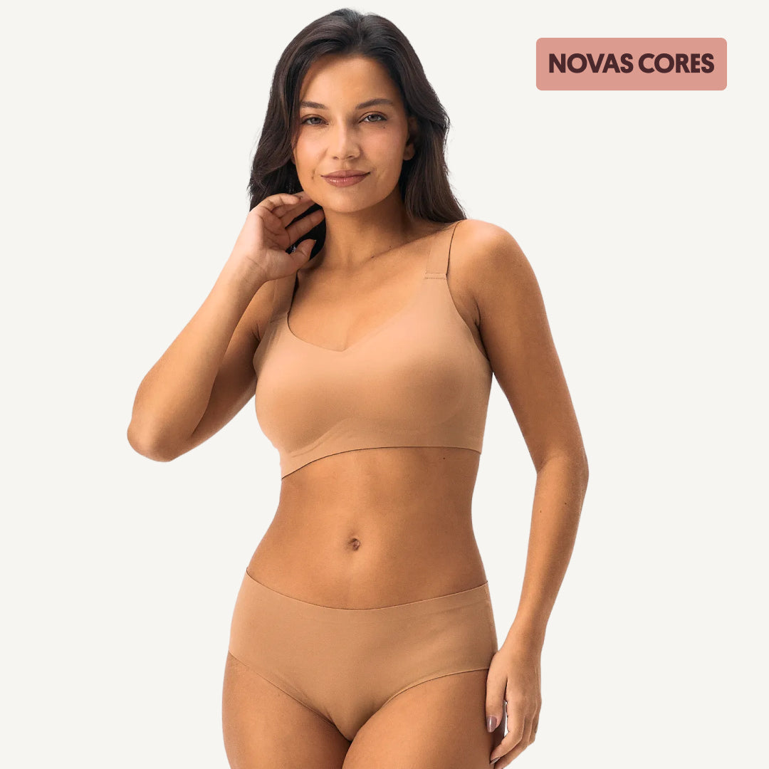 Kit Comfort Up e Calcinha Biquíni Segunda Pele SkinUp