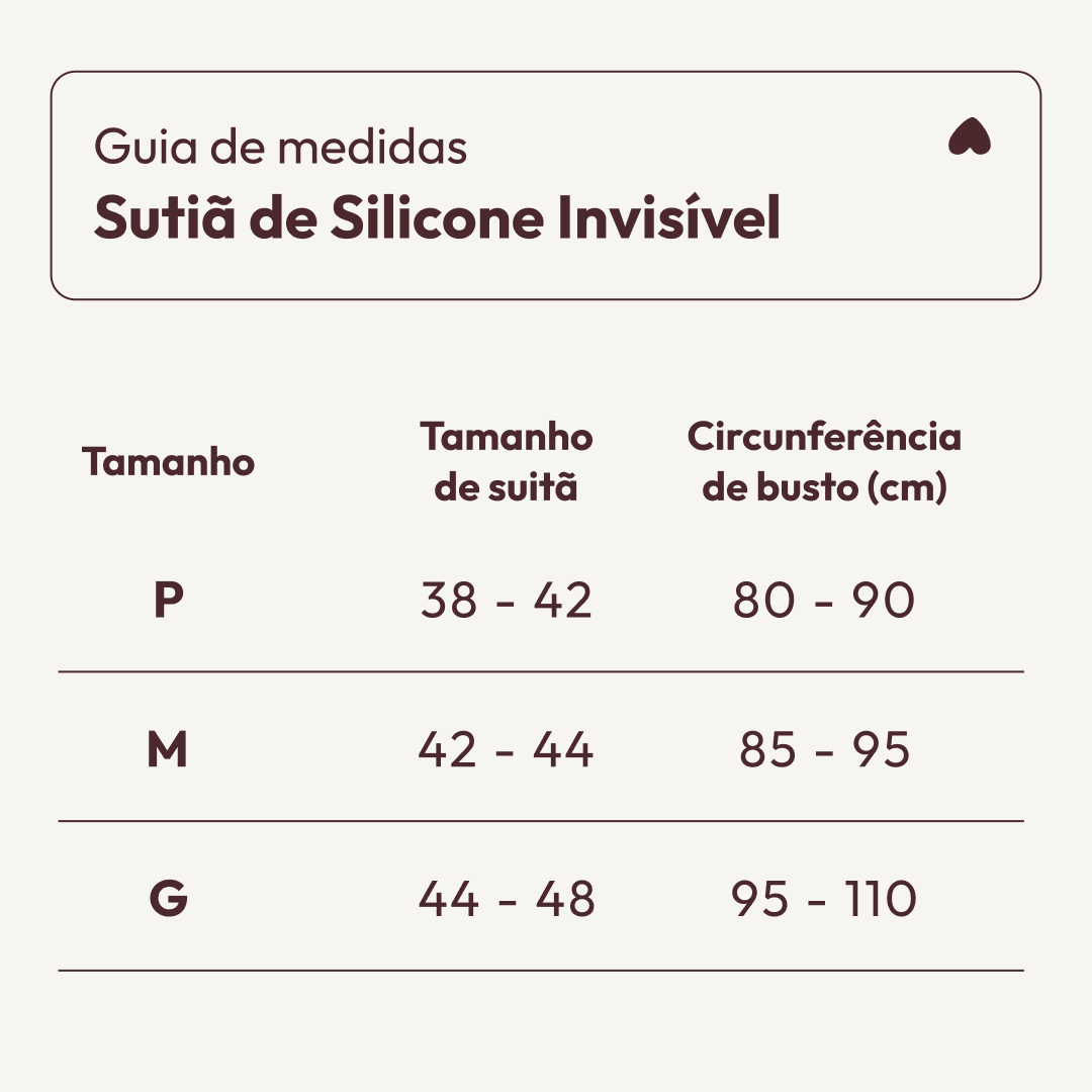Sutiã de Silicone Invisível